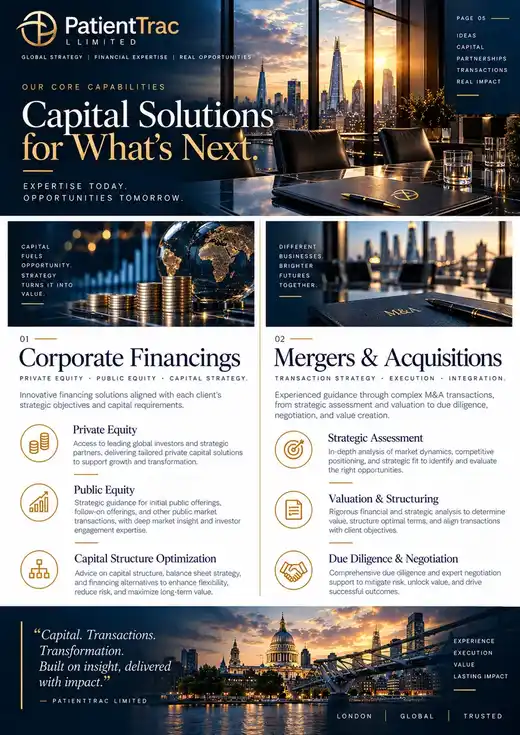 PatientTrac Limited capital solutions presentation