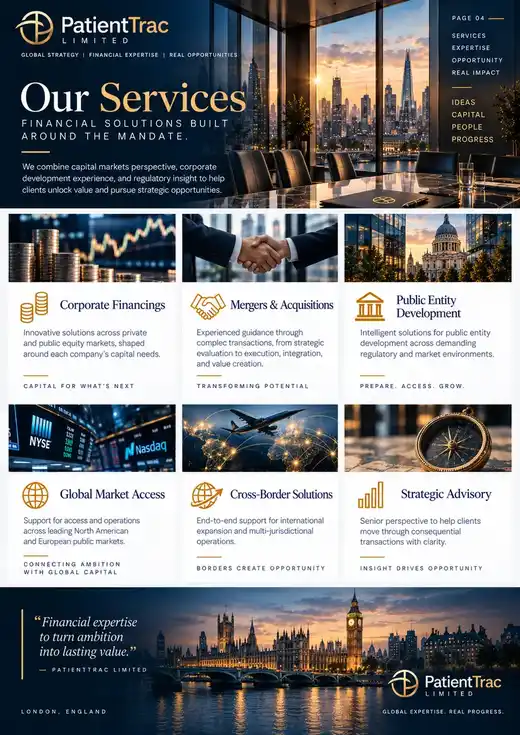 PatientTrac Limited financial services presentation